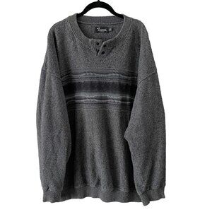 VINTAGE tosani textured knit oversized sweater XL